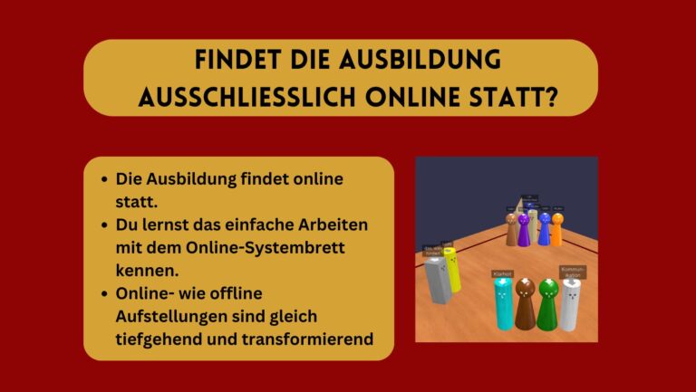 Bild und Text zur Ausbildung systemische Aufstellung